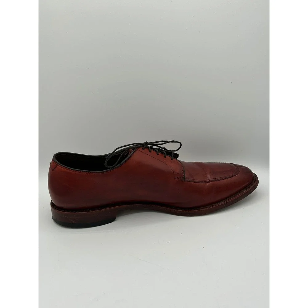 Allen Edmonds Delray Men Size 10D Chili Leather Split Toe Blucher Dress Shoes